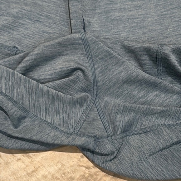 Nike Yoga Ruched High Waisted Ankle Blue Leggings - Picture 5 of 10